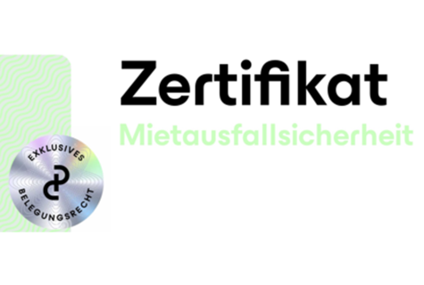 Zertifikatskopf Mietausfallsicherheit